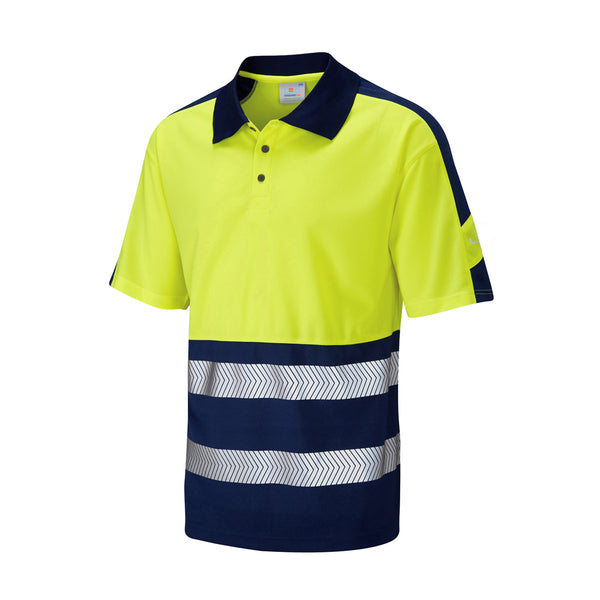 LEO WATERSMEET  Dual Colour Coolviz Plus Hi-Vis Polo Shirt
