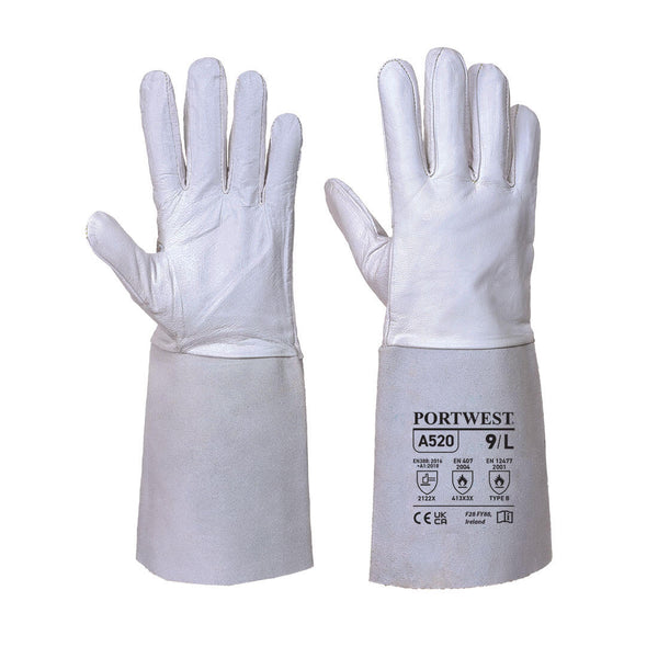 Premium Tig Welding Work Safety Glove Gauntlet A520