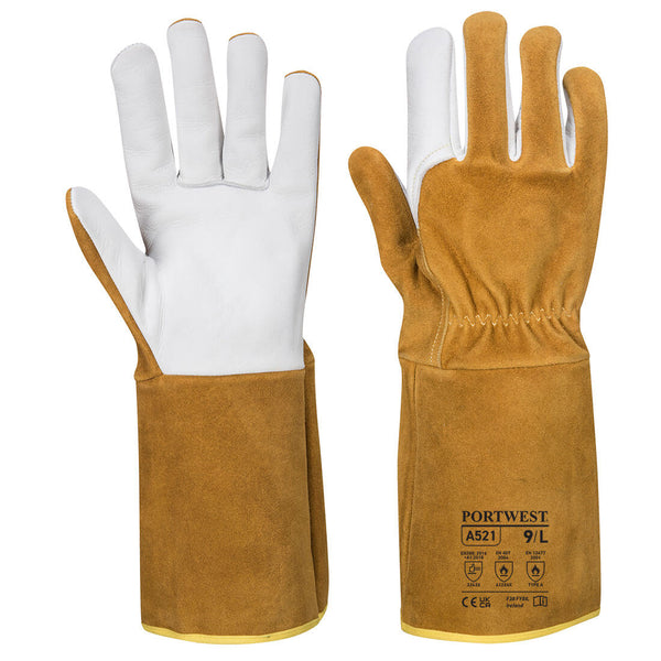 TIG Welding Work Safety Glove Gauntlet A521