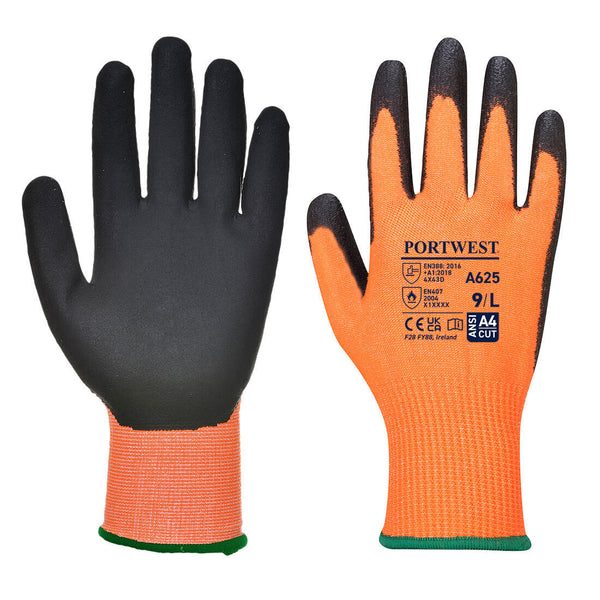 Vis-Tex Cut Resistant Work Safety Glove - PU A625