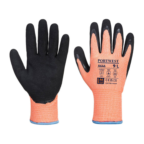 Vis-Tex Winter HR Cut Work Safety Glove Nitrile A646