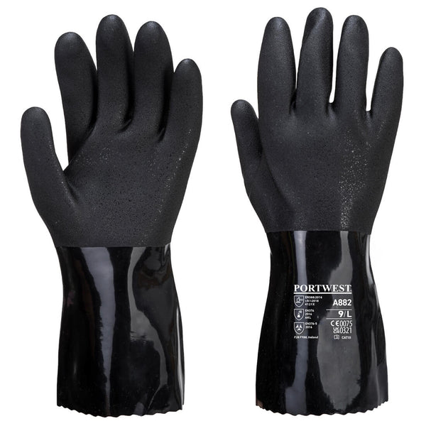 ESD PVC Chemical Gauntlet A882
