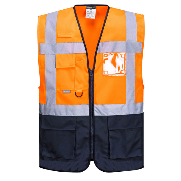 Warsaw Hi-Vis Contrast Executive Safety Vest  C476