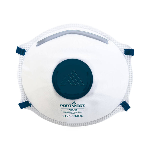 FFP2 Valved Dolomite Respirator (Pk10) P203