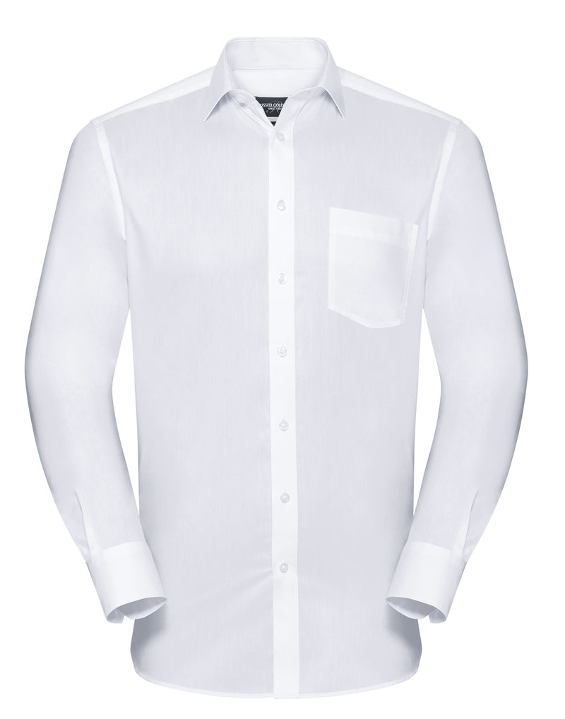 Russell Collection Men's Long Sleeve Tailored Coolmax® Shirt R972M