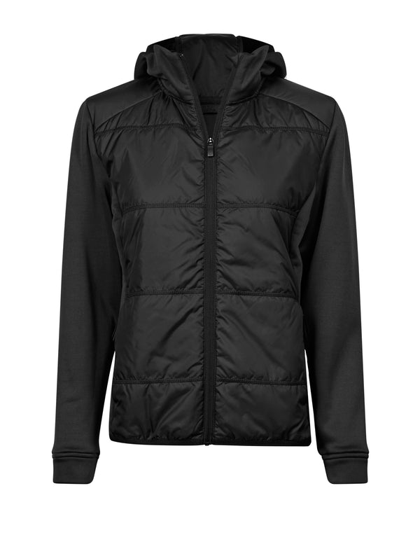 Tee Jays Women's Hybrid-Stretch Hooded Jacket TJ9113