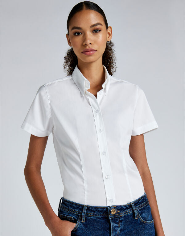 Kustom Kit Tailored Fit Short Sleeve Premium Oxford Shirt KK701 KK701
