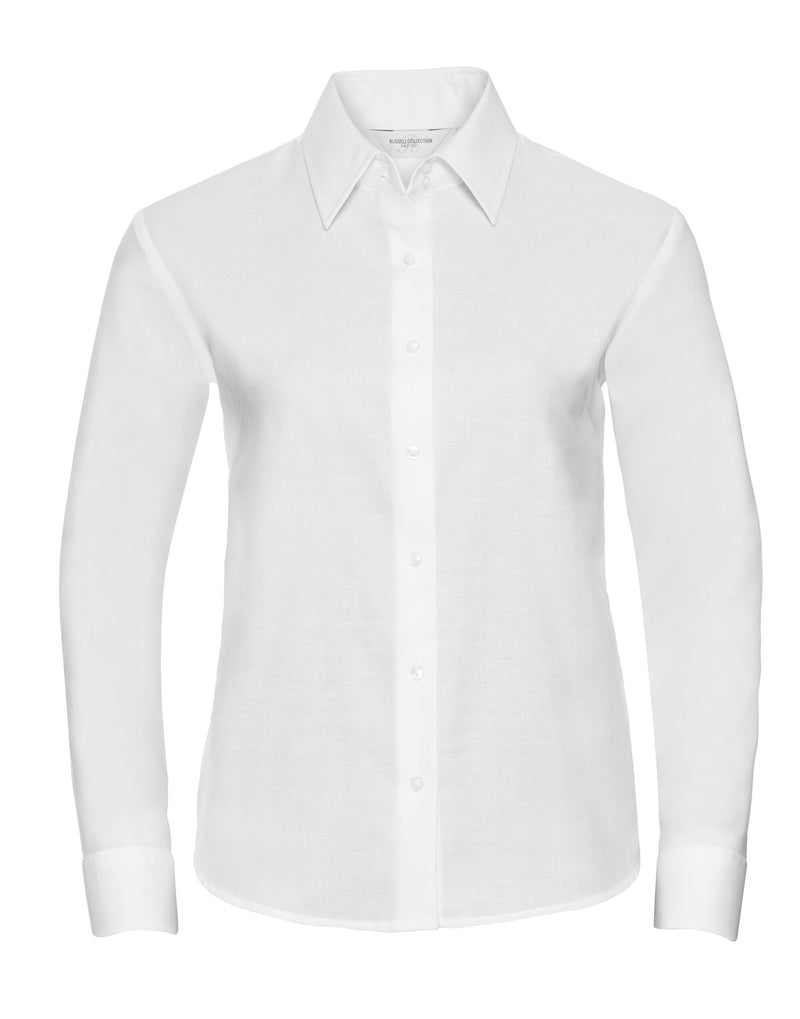 Russell Collection Ladies' Long Sleeve Tailored Oxford Shirt 932F
