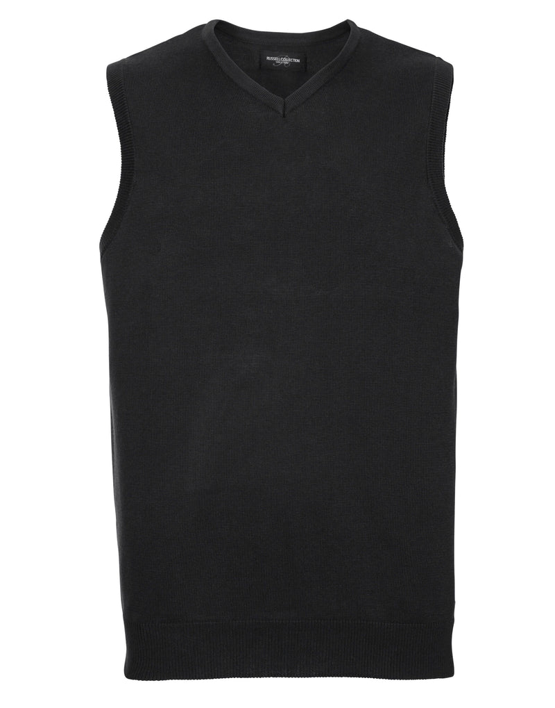 Russell Collection V-Neck Sleeveless Knitted Pullover 716M