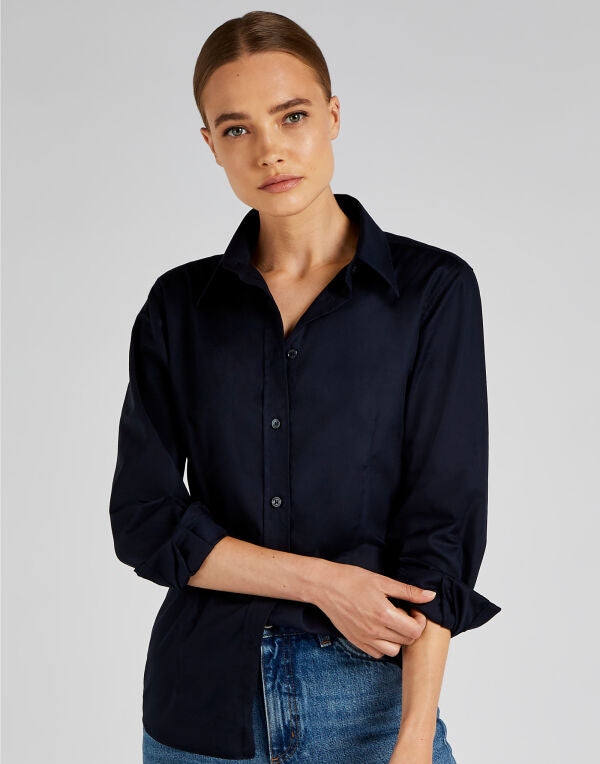 Kustom Kit Tailored Fit Long Sleeve Workwear Oxford Shirt KK361 KK361