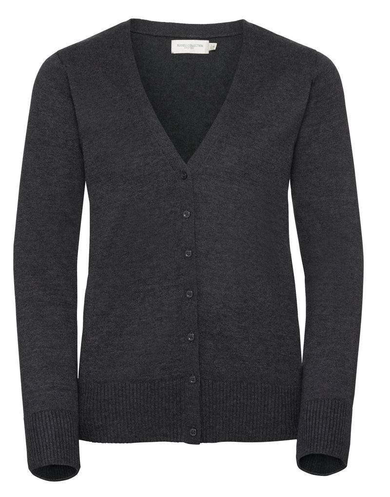 Russell Collection Ladies'  V-Neck Knitted Cardigan 715F