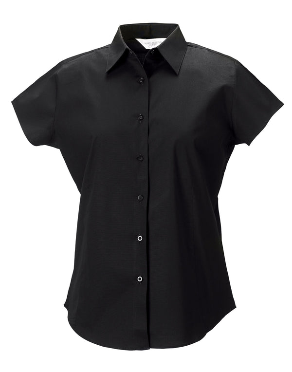Russell Collection Ladies' Short Sleeve Fitted Stretch Shirt 947F
