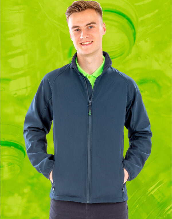 Result Genuine Recycled Men's Recycled 2-Layer Printable Softshell Jacket R901M R901M