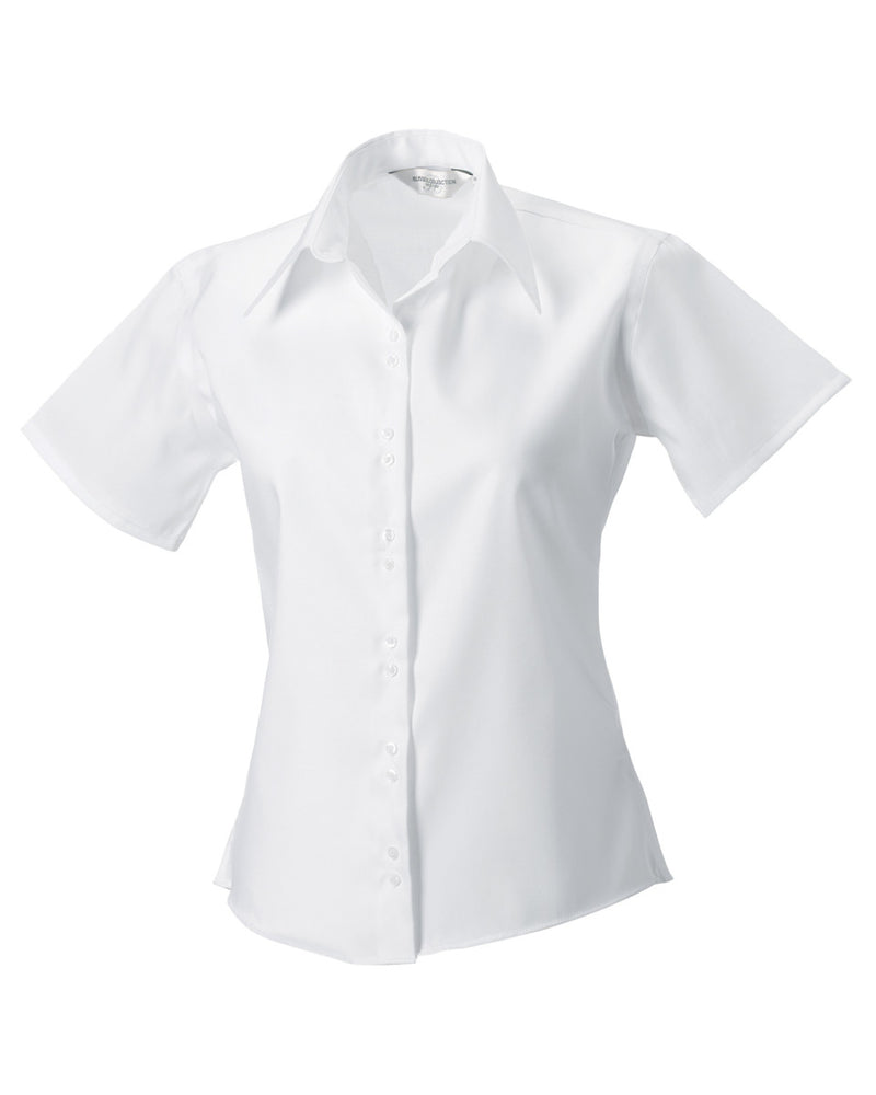 Russell Collection Ladies' Short Sleeve Tailored Ultimate Non-Iron Shirt 957F