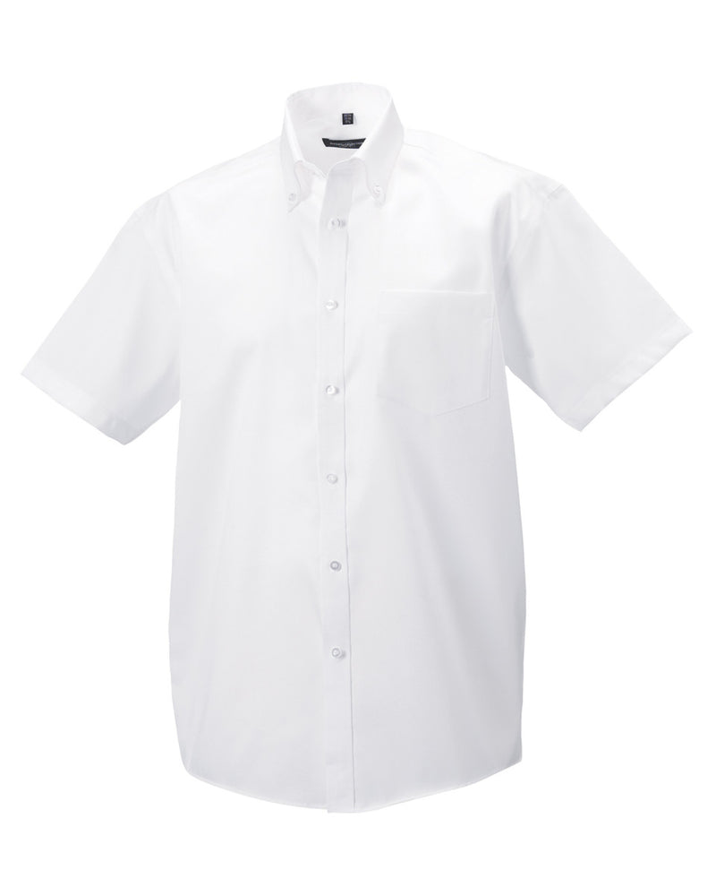 Russell Collection Men's Short Sleeve Classic Ultimate Non-Iron Shirt 957M