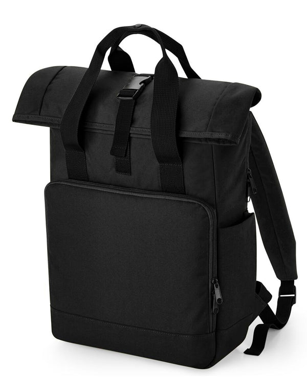 Bagbase Recycled Twin Handle Roll-Top Laptop Backpack BG118L