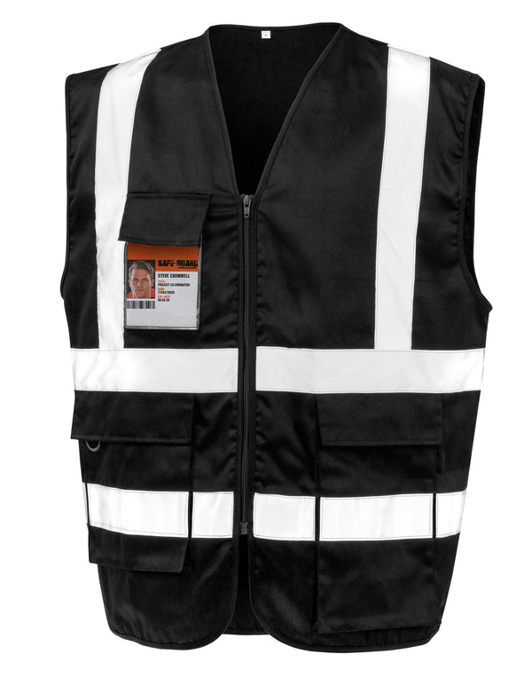 WORK-GUARD by Result Heavy Duty Polycotton Security Safety Vest R477X