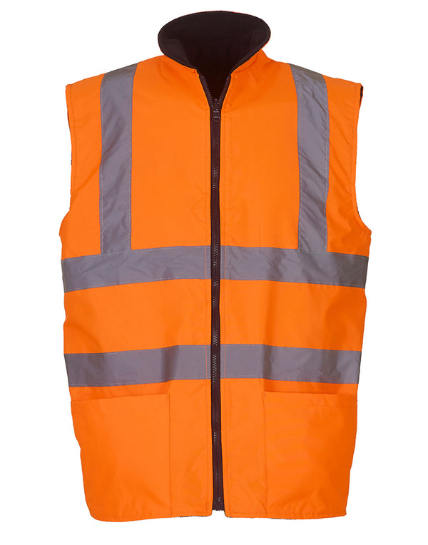 Yoko Hi-Vis Reversible Fleece Safety Vest HV008F