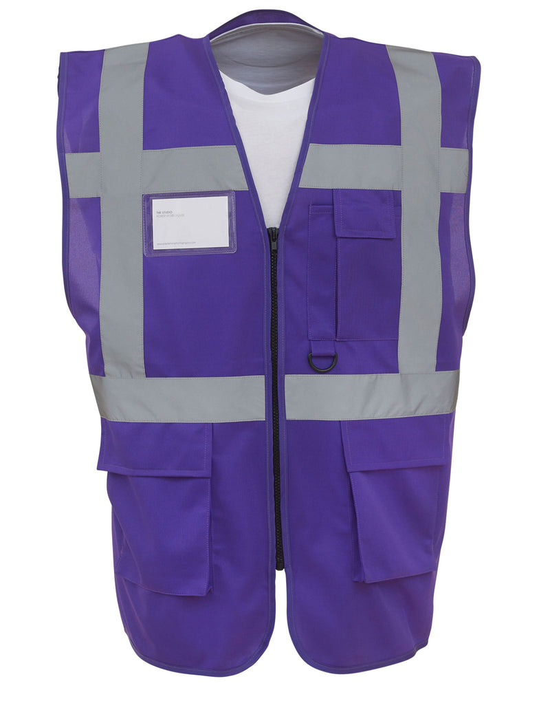 Yoko Hi-Vis Executive Safety Vest Waistcoat HVW801