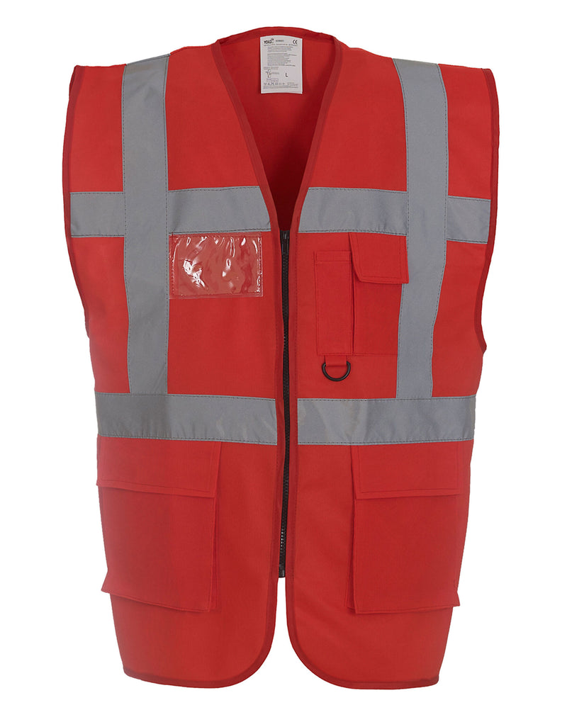 Yoko Hi-Vis Executive Safety Vest Waistcoat HVW801