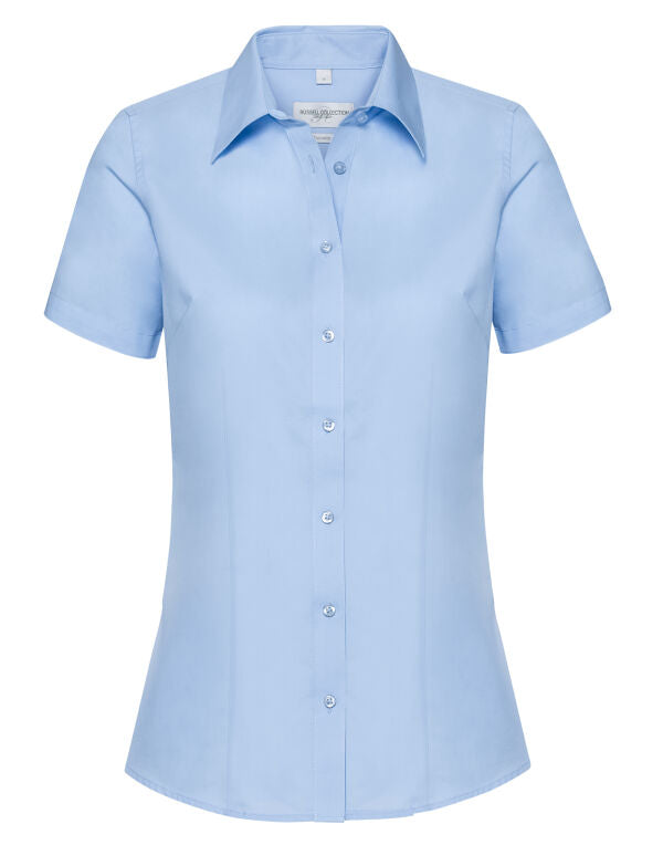 Russell Collection Ladies' Short Sleeve Tailored Coolmax® Shirt R973F R973F