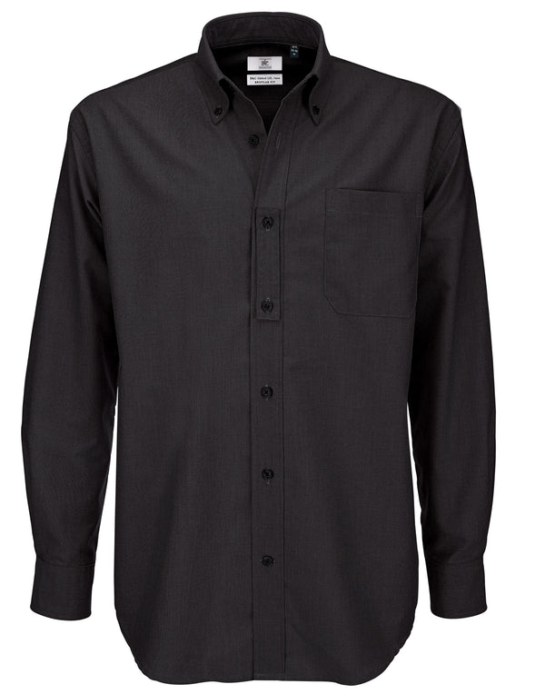 B&C Men's Oxford Long Sleeve Shirt SMO01