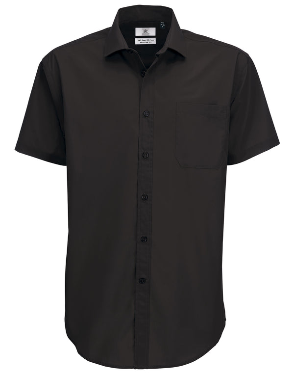B&C Men's Smart Short Sleeve Poplin Shirt SMP62