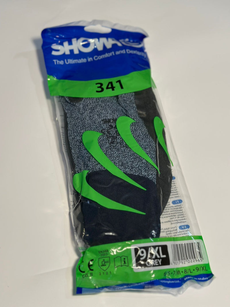 Showa 341 Grey Rubber Coating Glove