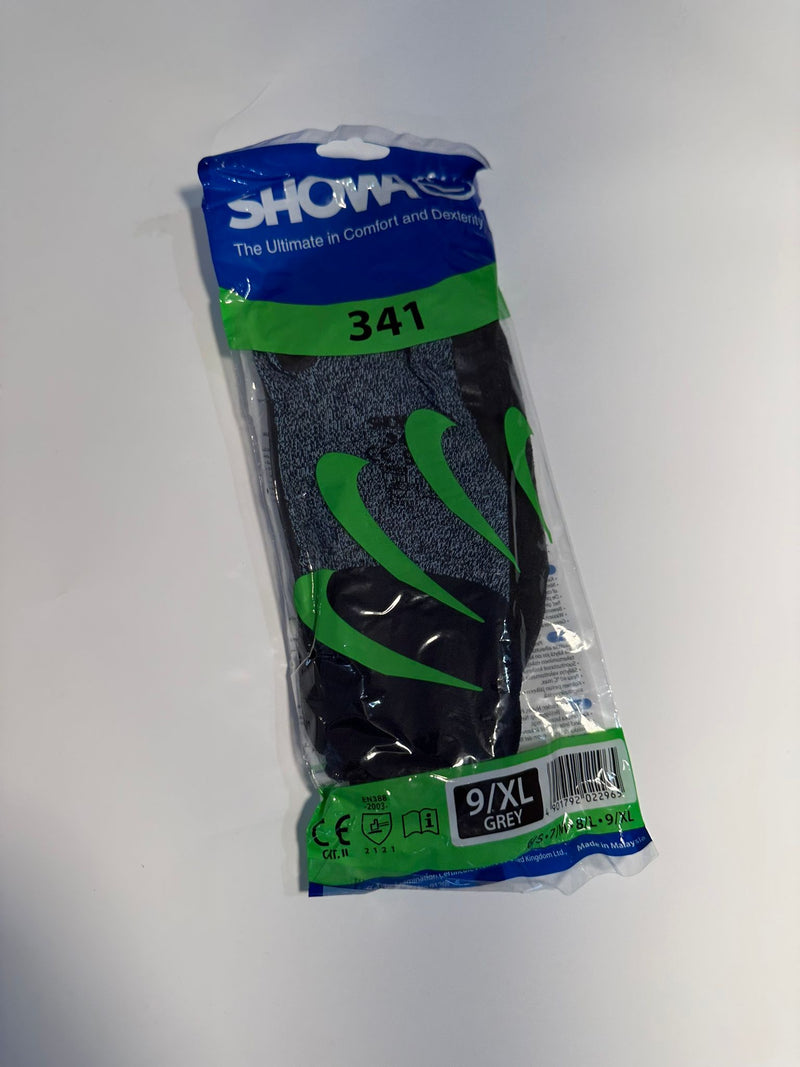 Showa 341 Grey Rubber Coating Glove