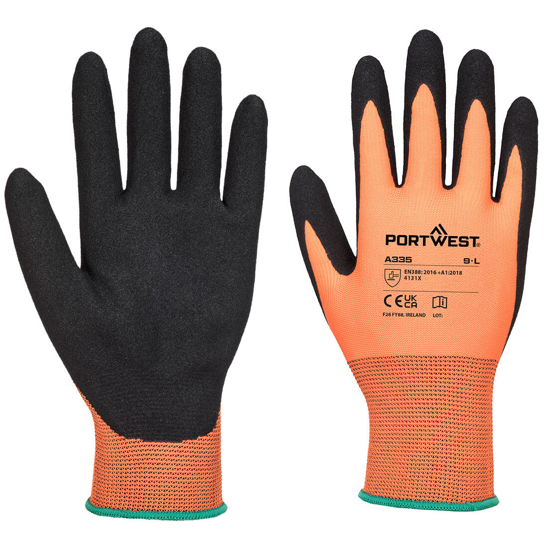 Portwest Dermi-Grip Nitrile Sandy Glove A335