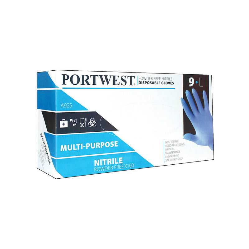 Powder Free Nitrile Disposable Glove (Box of 100) A925