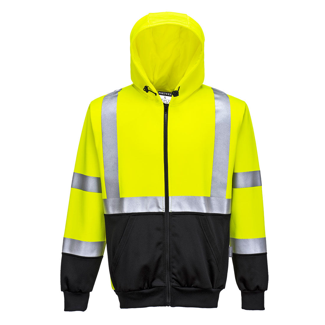 Portwest Hi-Vis Contrast Zipped Hoodie B315