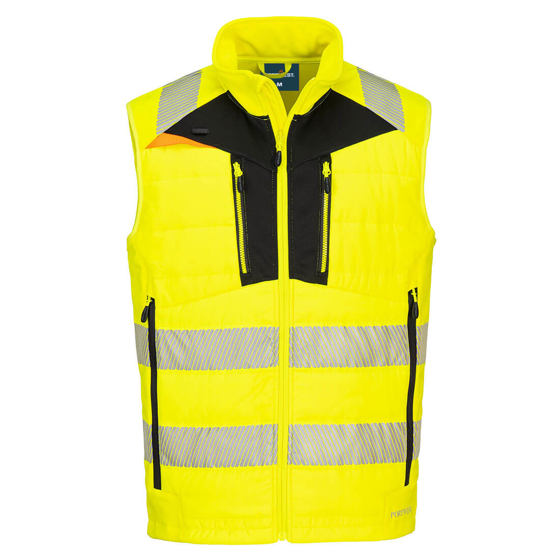 Portwest DX4 Hi-Vis Hybrid Baffle Bodywarmer DX479