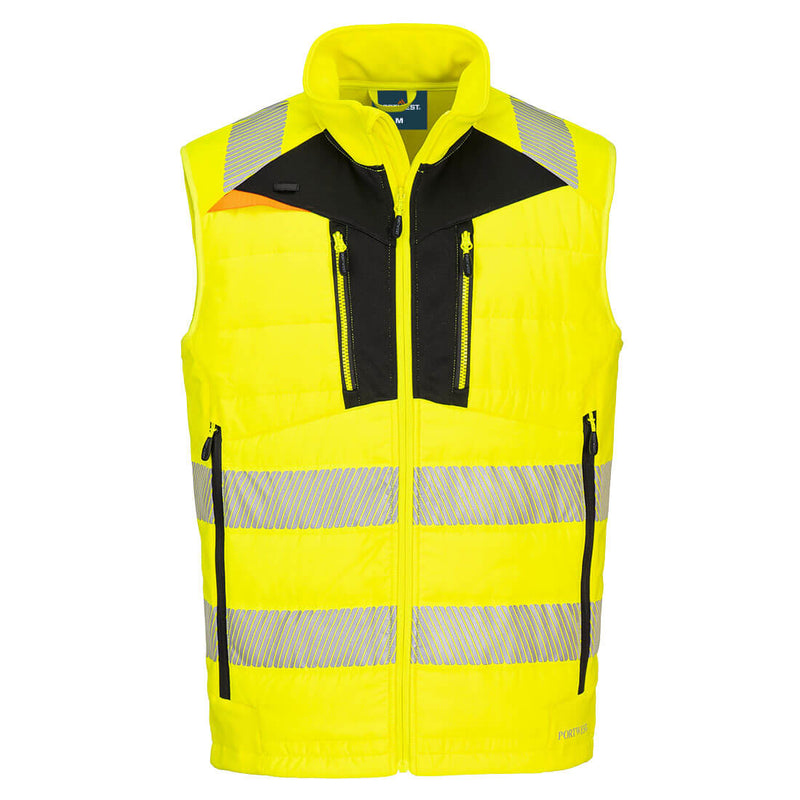 Portwest DX4 Hi-Vis Hybrid Baffle Bodywarmer DX479