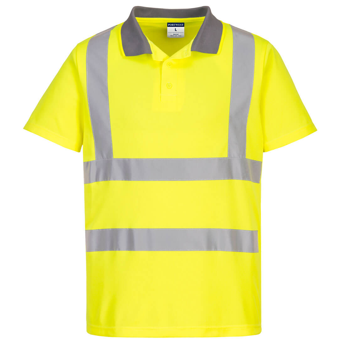 Portwest Eco Hi-Vis Polo Shirt Short Sleeve (Pack of 6) EC10