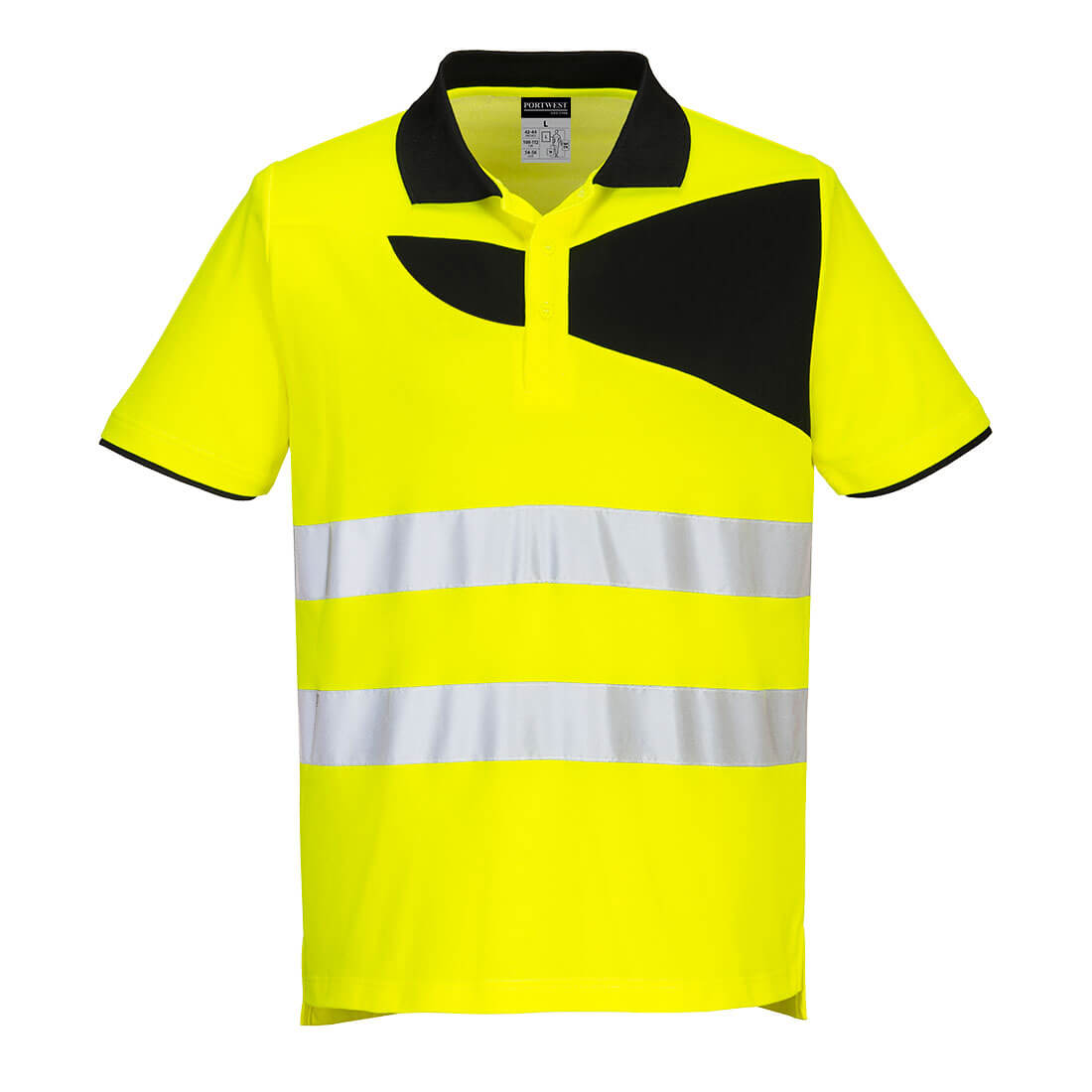 Portwest PW2 Hi-Vis Cotton Comfort Polo Shirt Short Sleeve PW212