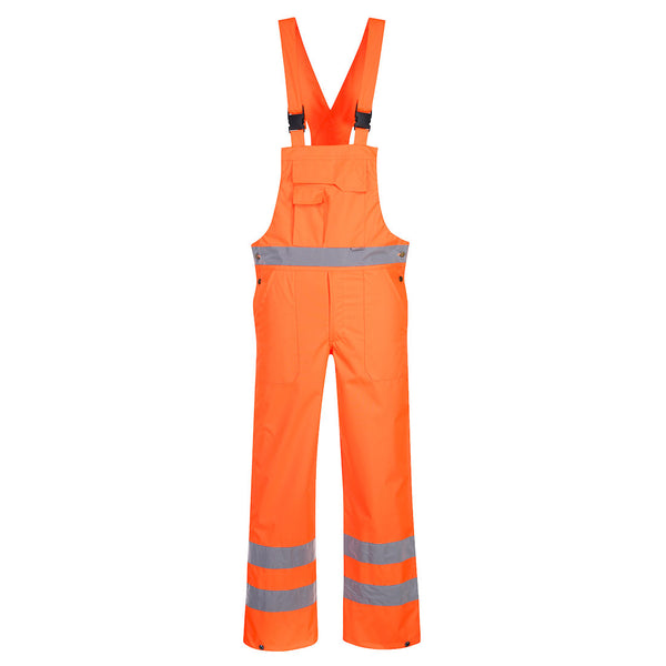 Portwest Hi-Vis Breathable Rain Bib and Brace S388