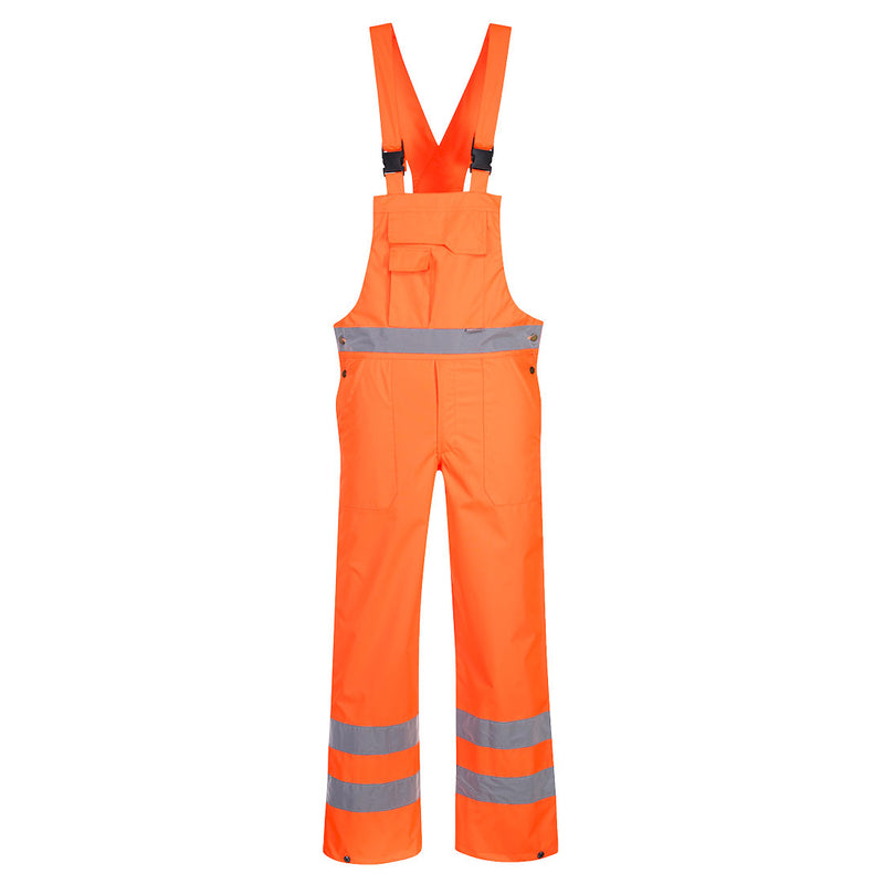 Portwest Hi-Vis Breathable Rain Bib and Brace S388