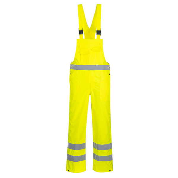 Portwest Hi-Vis Breathable Rain Bib and Brace S388