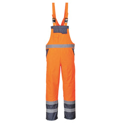 Portwest Hi-Vis Breathable Contrast Rain Bib and Brace S488