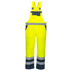 Portwest Hi-Vis Breathable Contrast Rain Bib and Brace S488