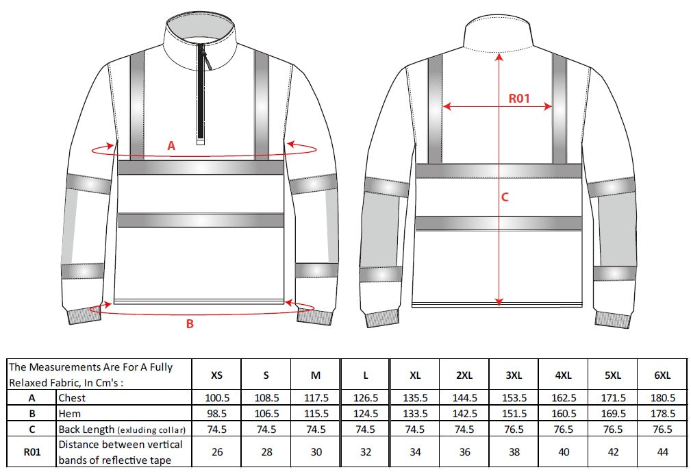 Portwest Xenon Hi-Vis Rugby Sweatshirt B308
