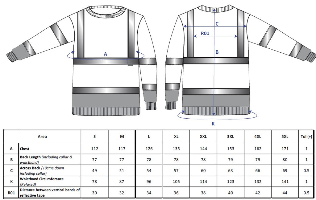Portwest Hi-Vis Contrast Sweatshirt B306