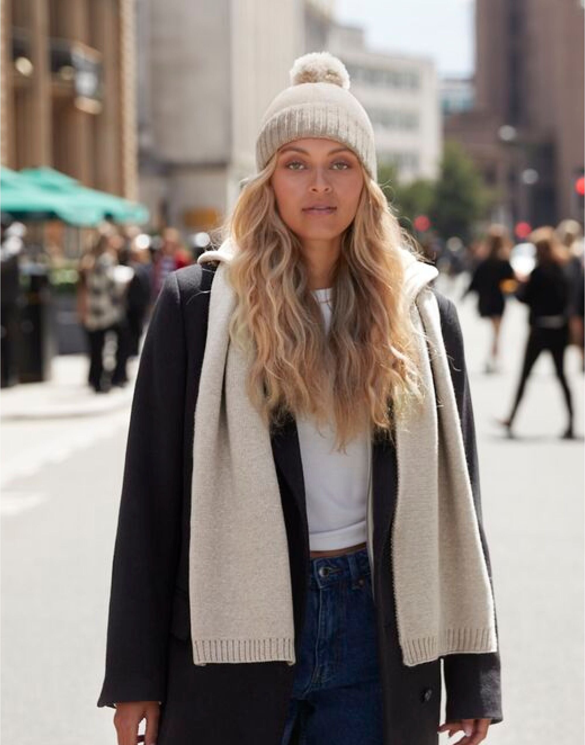 Beechfield Knitted Scarf & Beanie Gift Set B401