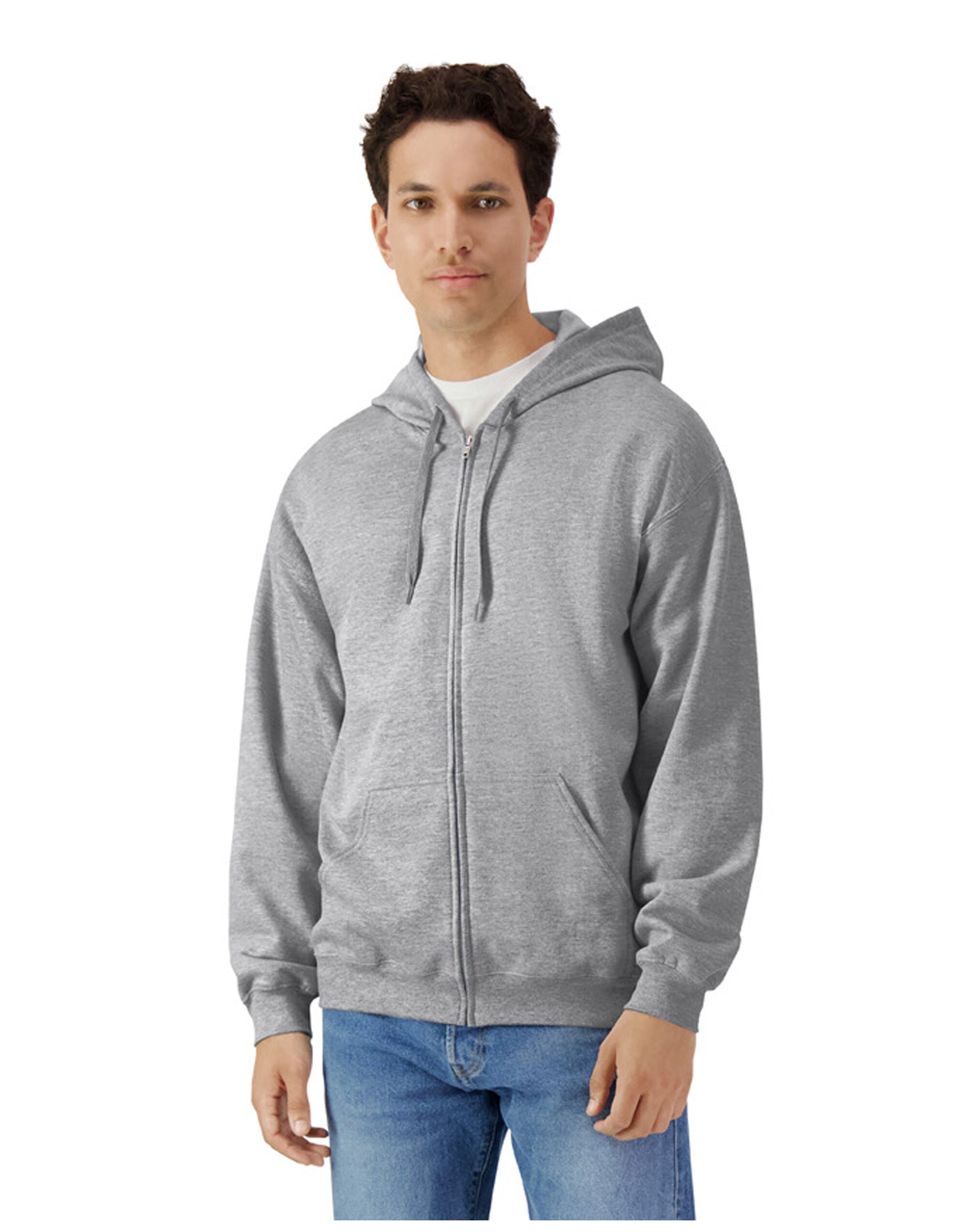 Gildan Softstyle Midweight Fleece Adult Full Zip Hoodie Sweatshirt SF600