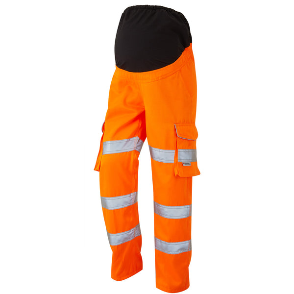 LEO VERITY  Hi-Vis Poly/Cotton Maternity Cargo Hi-Vis Trouser (U