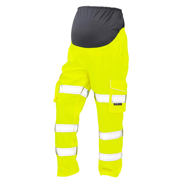 LEO VERITY  Hi-Vis Poly/Cotton Maternity Cargo Hi-Vis Trouser (U