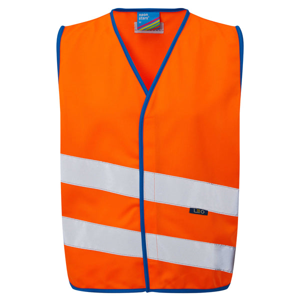 LEO NEONSTARS EN 1150 Childrens Hi-Vis Waistcoat Vest