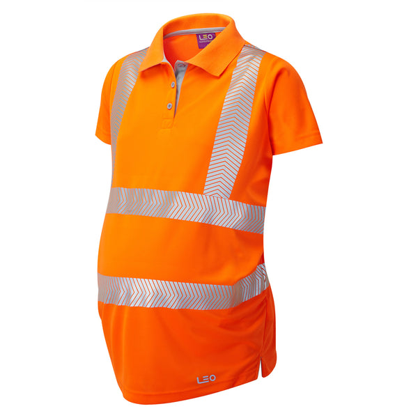 LEO LOVACOTT  Coolviz Ultra Maternity Hi-Vis Hi-Vis Polo Shirtt