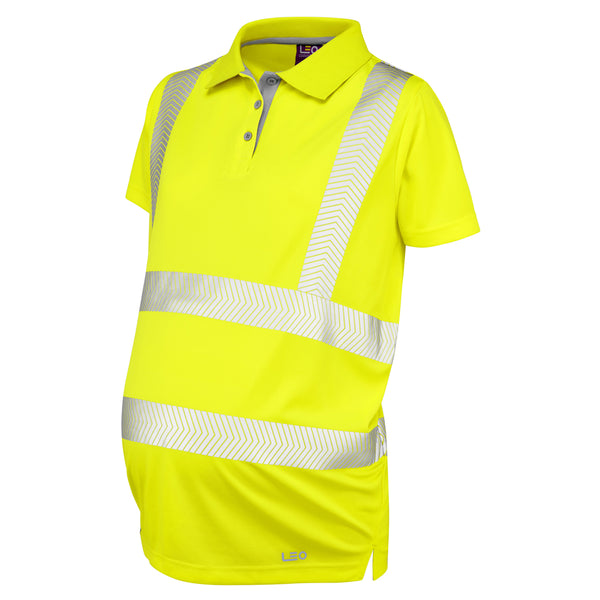 LEO LOVACOTT  Coolviz Ultra Maternity Hi-Vis Hi-Vis Polo Shirtt